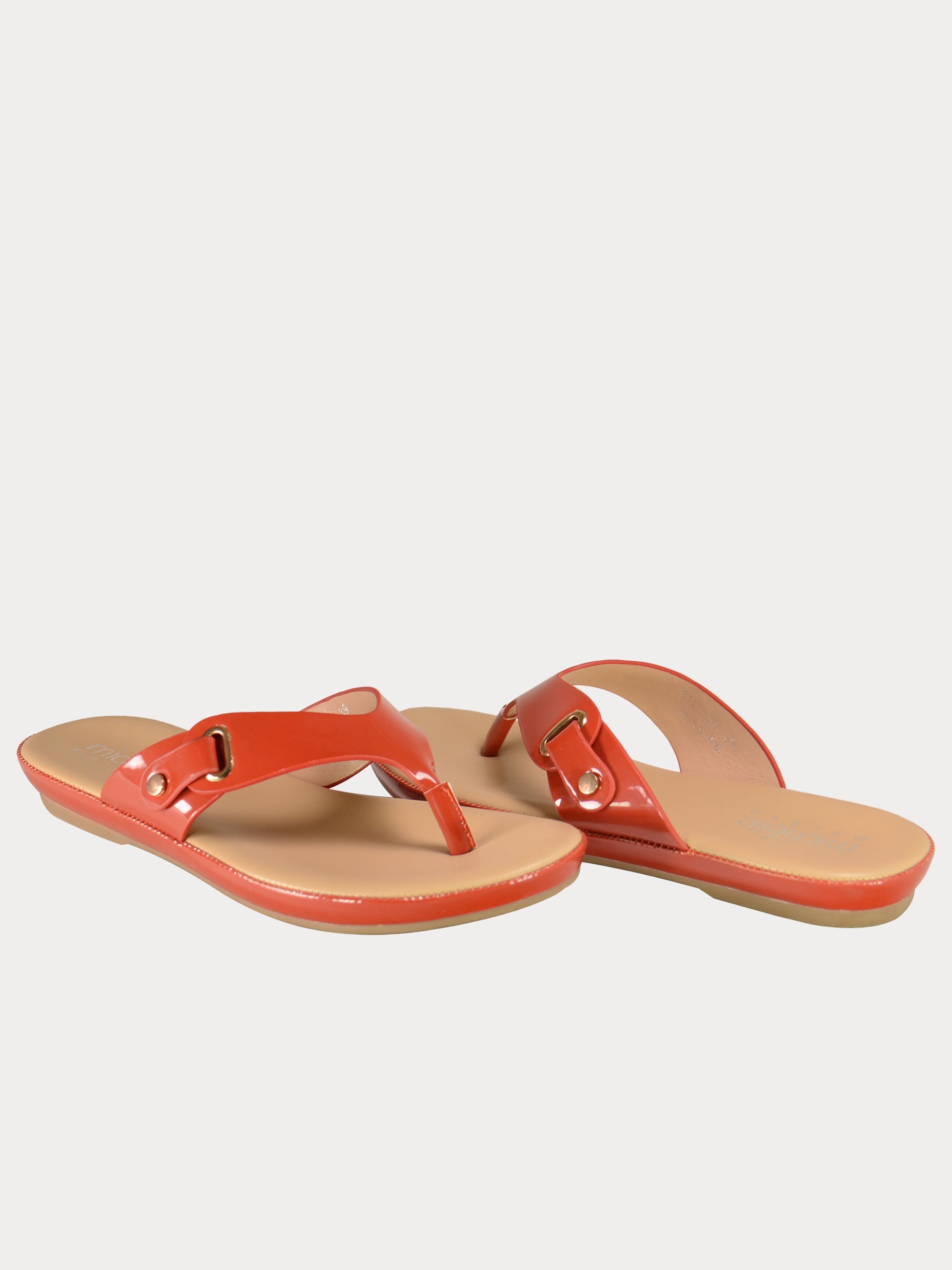 Michelle Morgan 814676 Women's Slider Sandals #color_Red