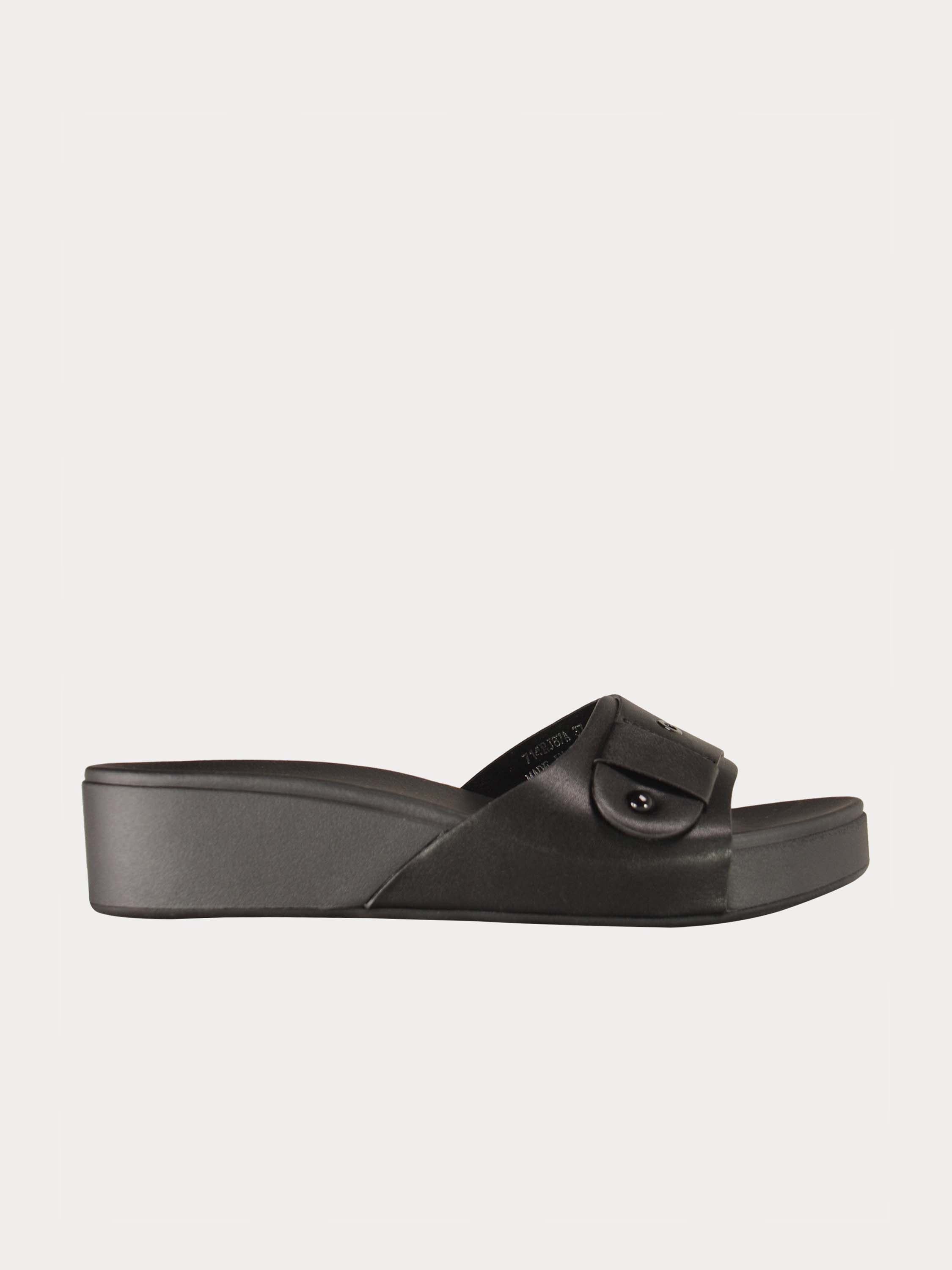 Michelle Morgan 714870 Women's Slider Sandals #color_Black