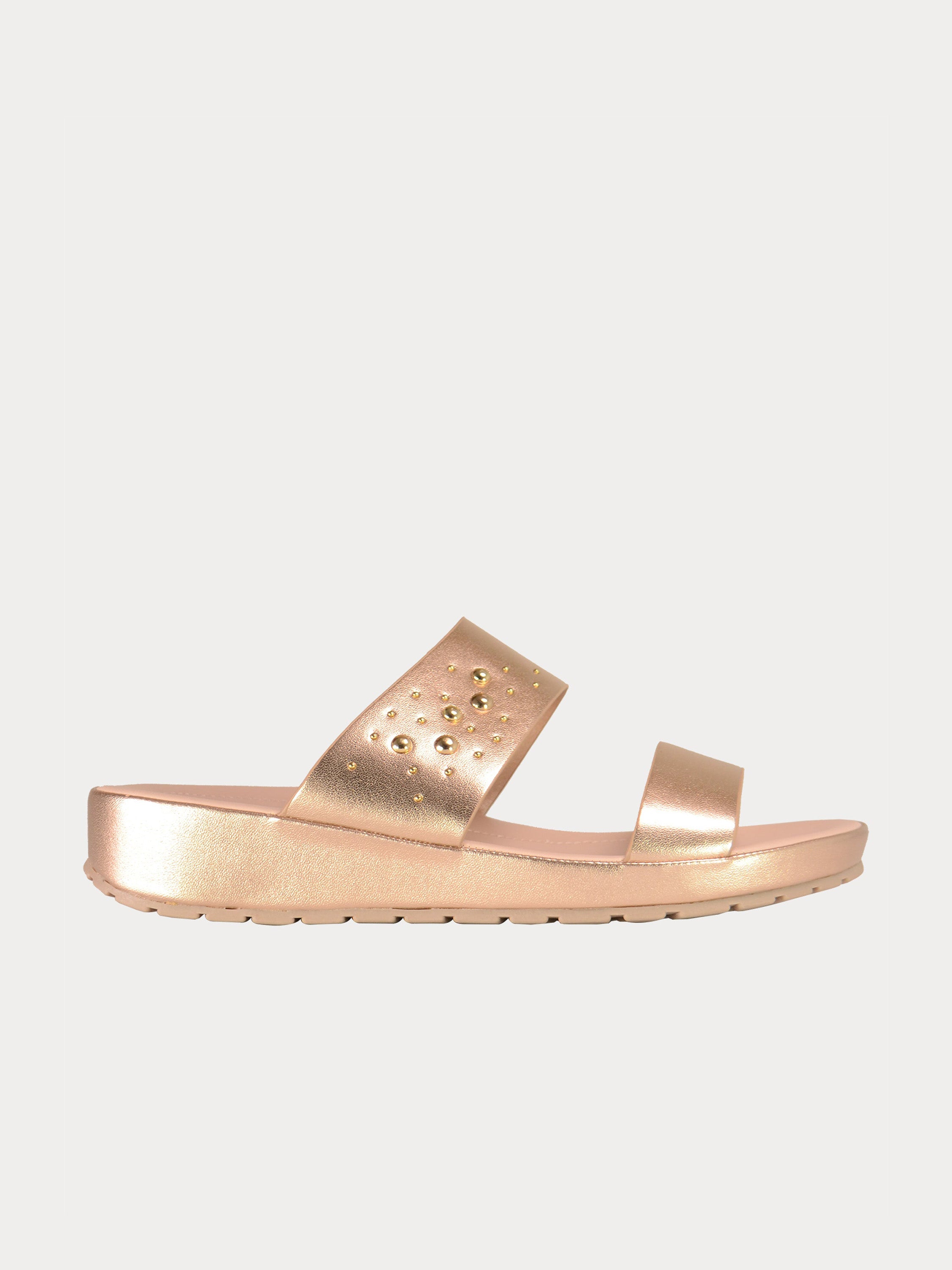 Michelle Morgan 814050 Women's Slider Sandals #color_Gold