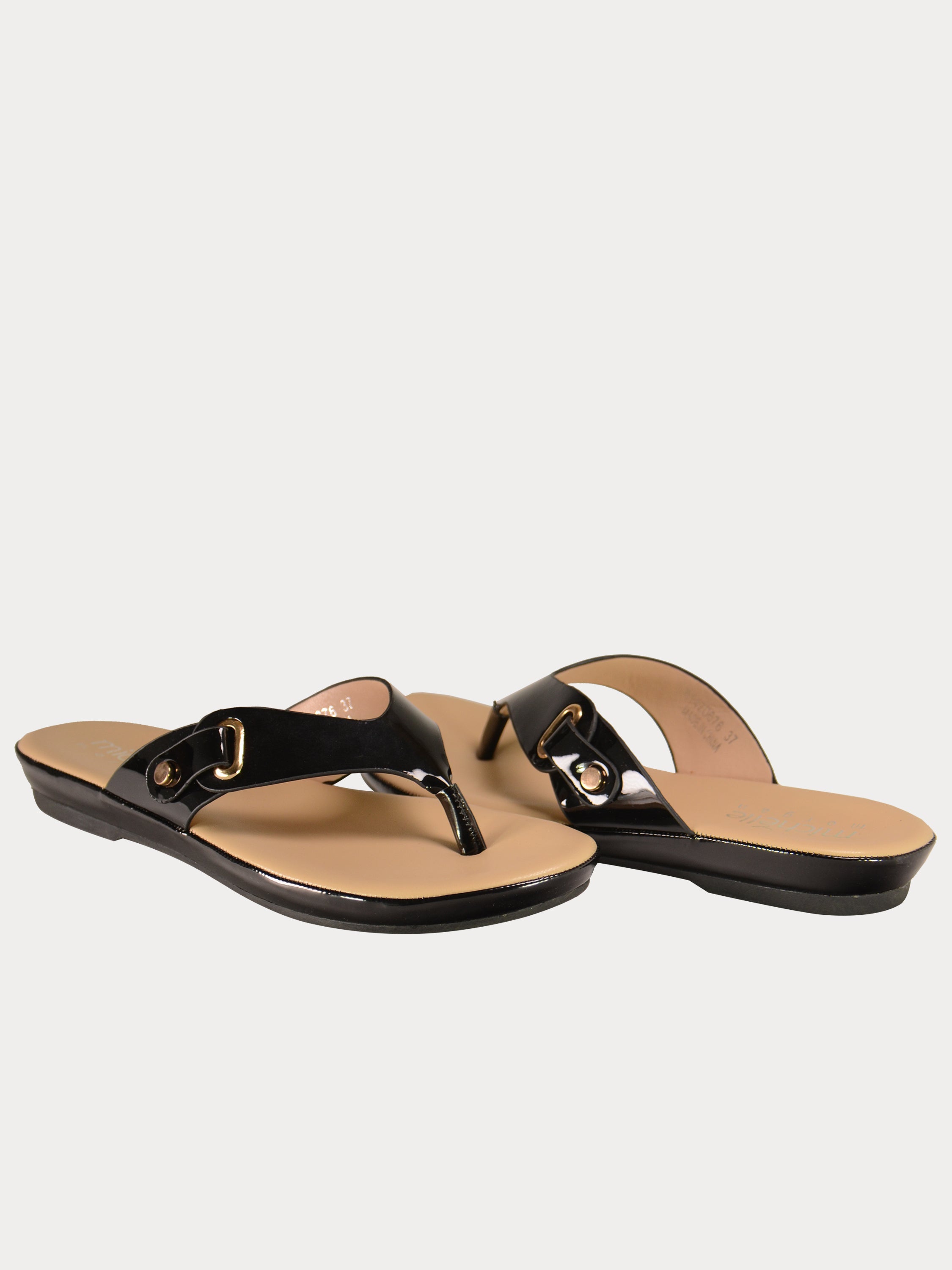 Michelle Morgan 814676 Women's Slider Sandals #color_Black