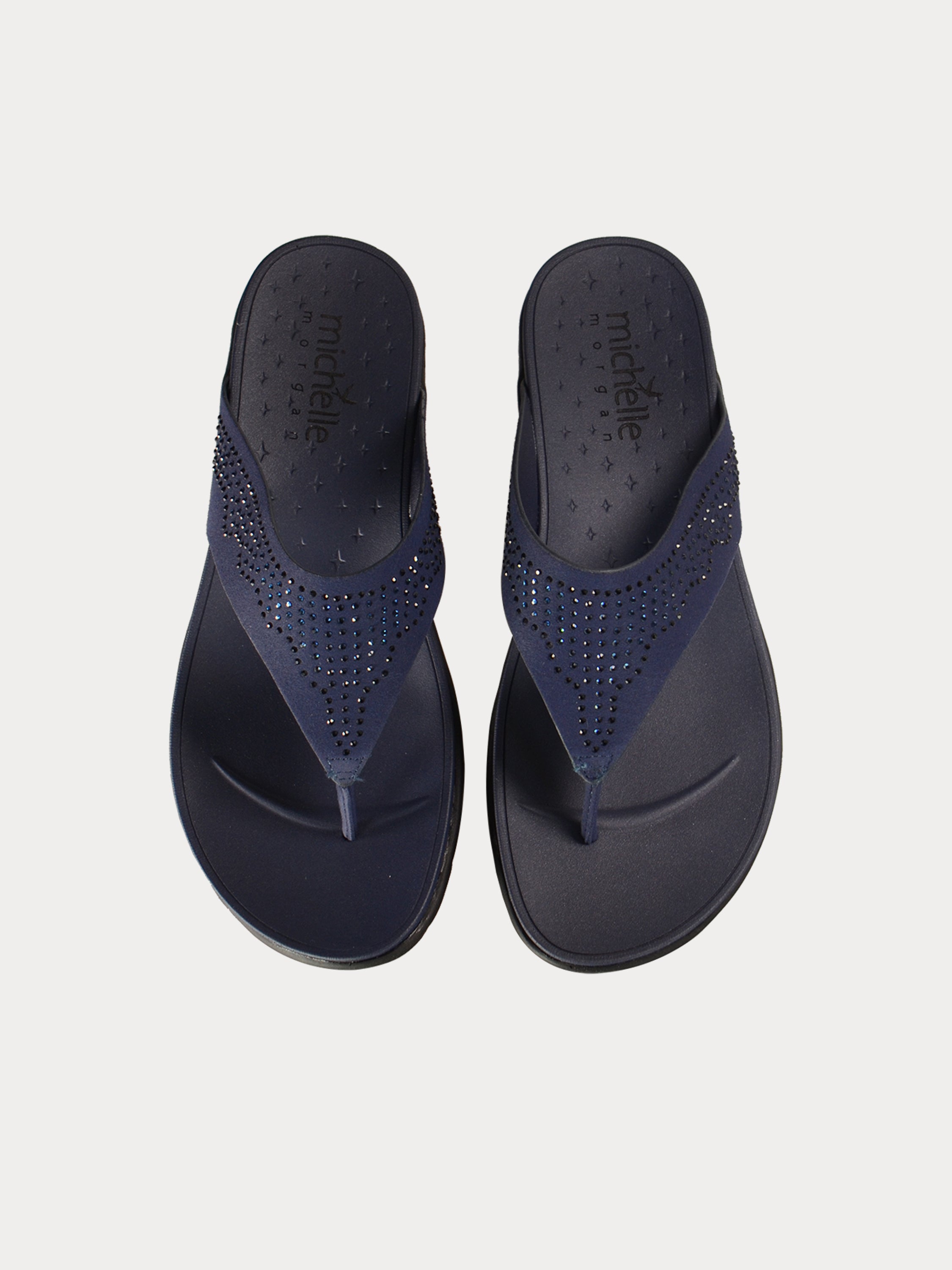 Michelle Morgan 814083 Women's Slip On Sandals #color_Navy