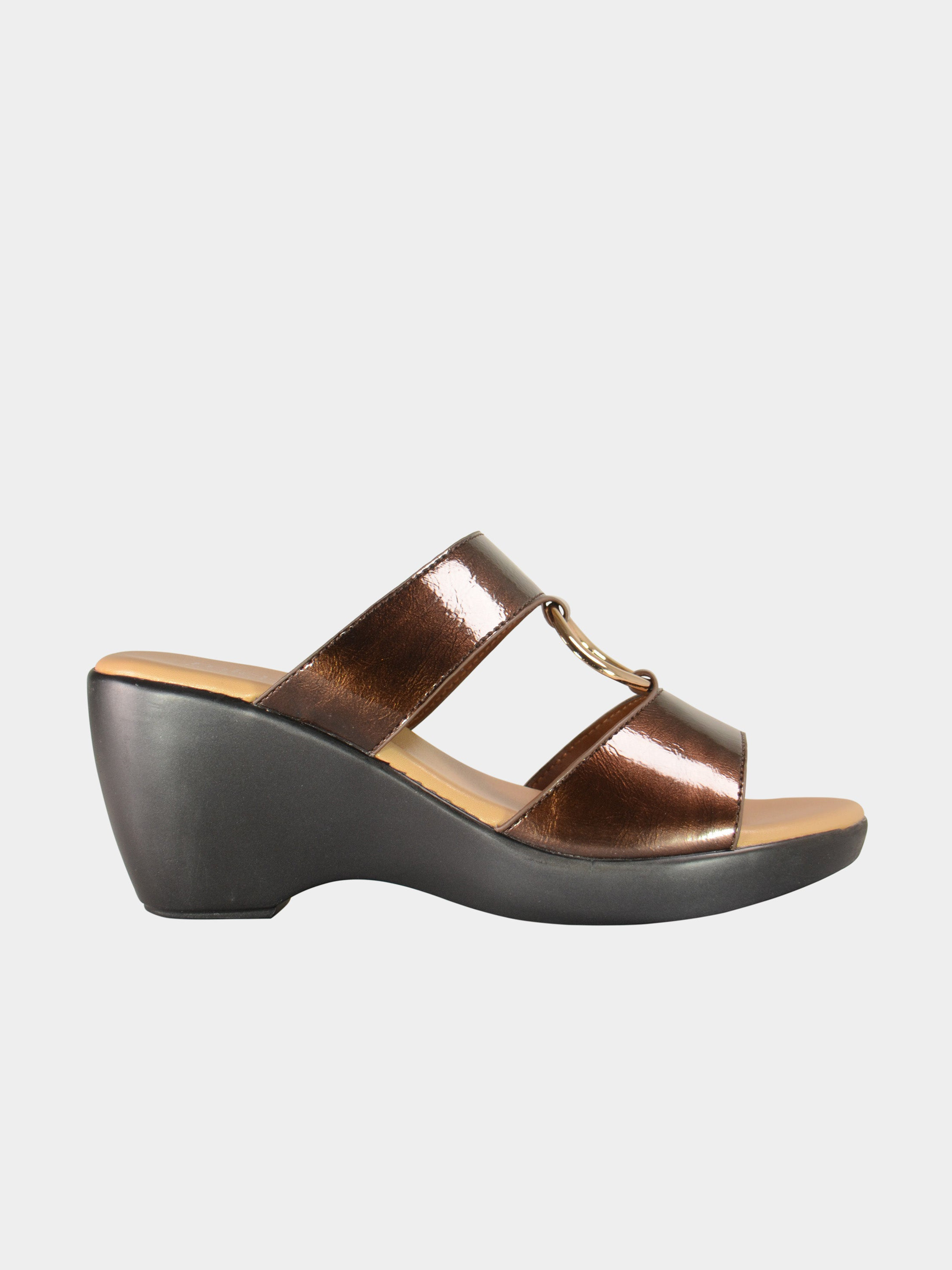 Michelle Morgan 814156 Women's Wedge Sandals #color_Brown