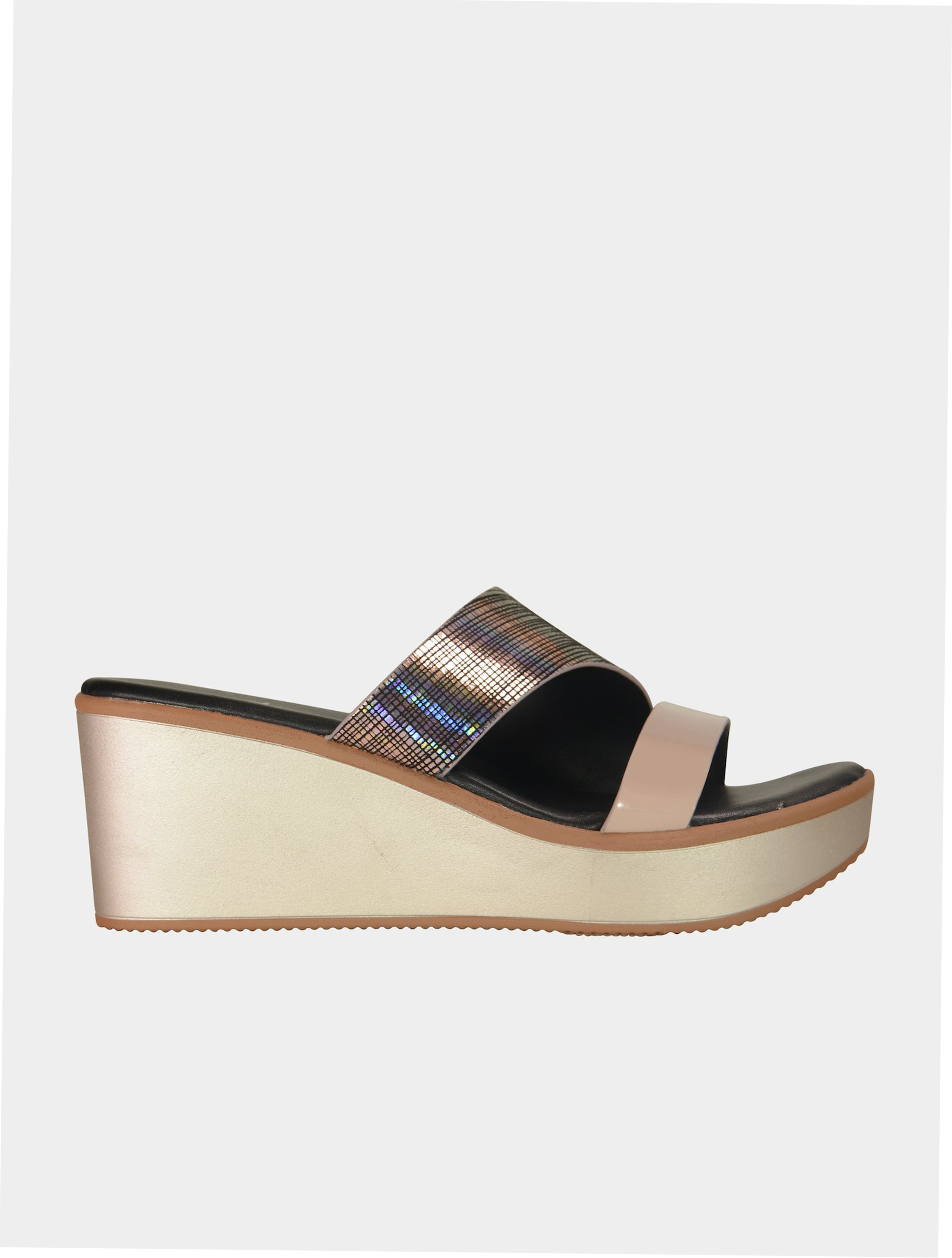 Michelle Morgan 914RJ28B Women's Wedge Sandals #color_Gold
