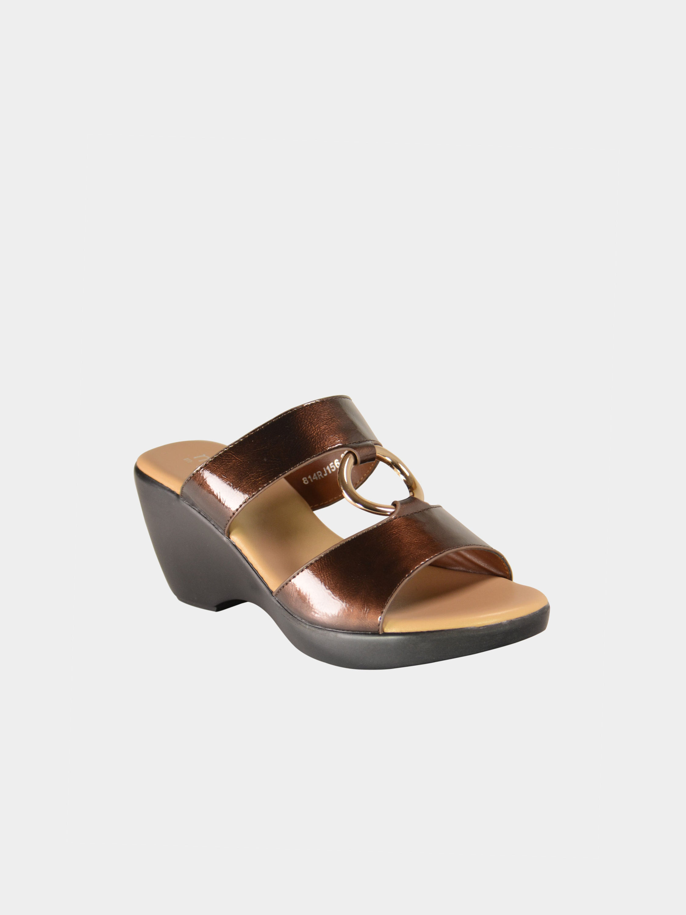 Michelle Morgan 814156 Women's Wedge Sandals #color_Brown