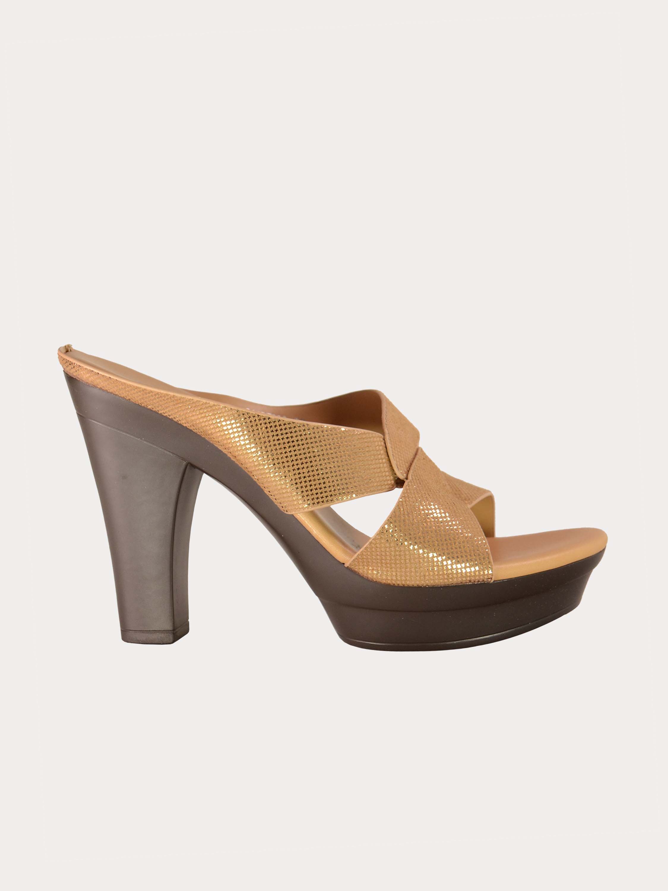 Michelle Morgan 914RJ636 Women's Glitzy Heeled Sandals #color_Brown