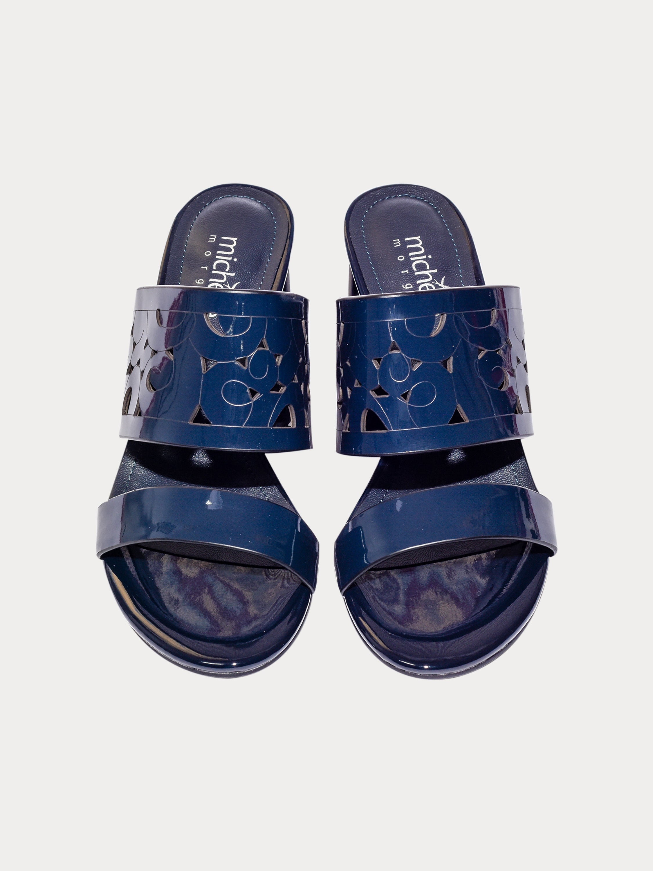 Michelle Morgan 000966 Women's Ikat Heeled Sandals #color_Blue