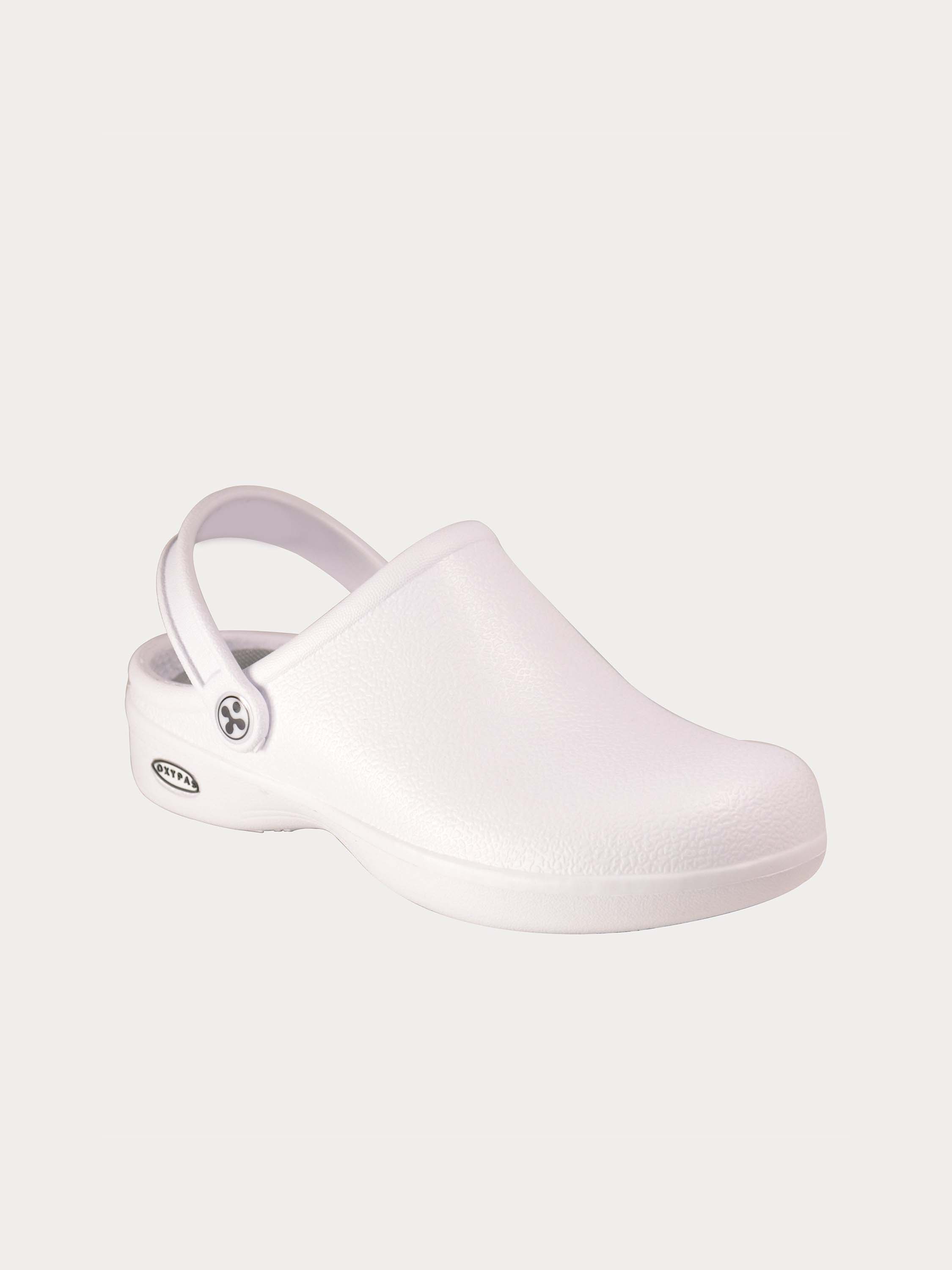 Oxypas Men's Bestlight 1 Safety Mule Shoes #color_White