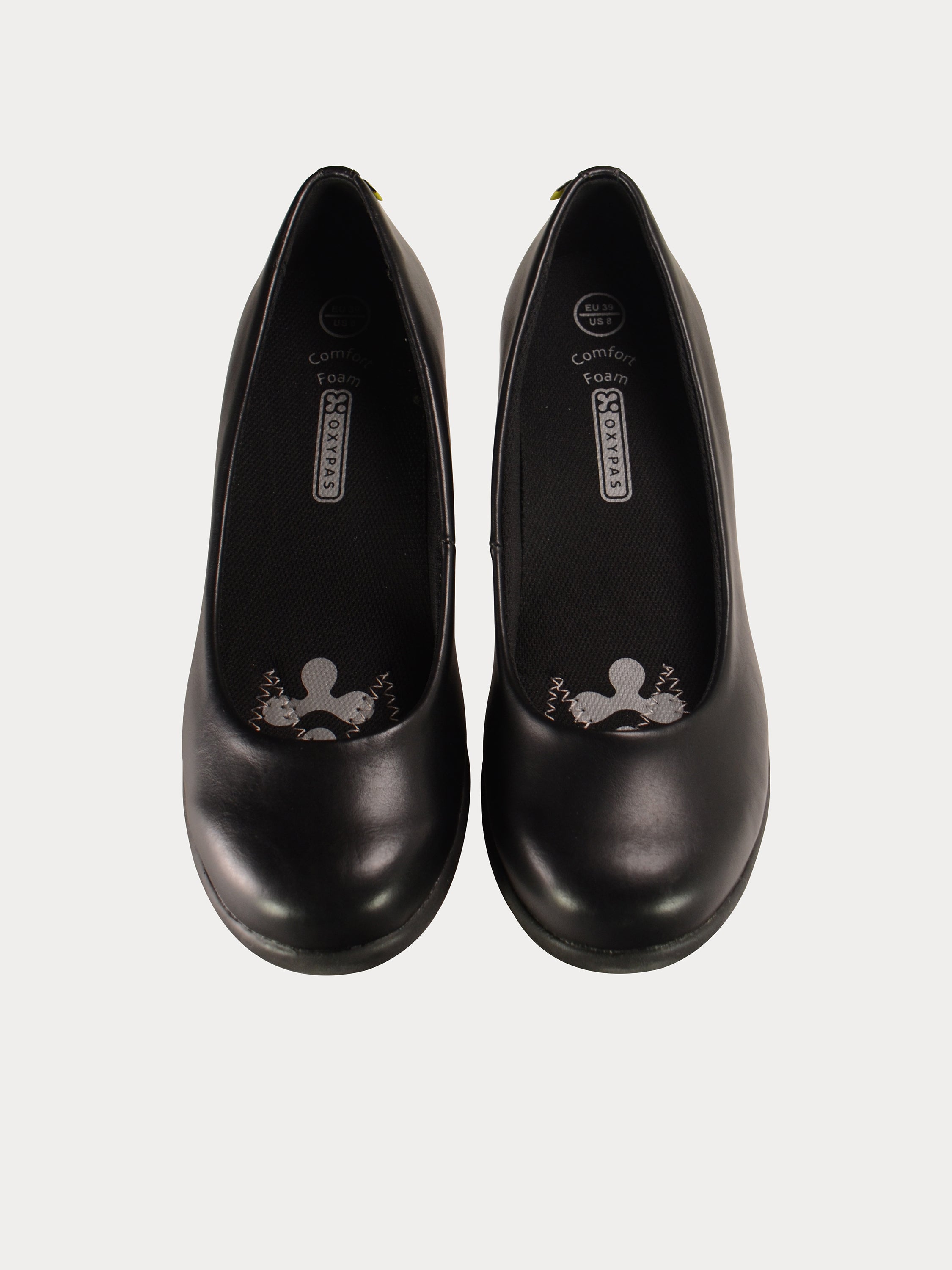 Oxypas Women Slip On Shoes #color_Black