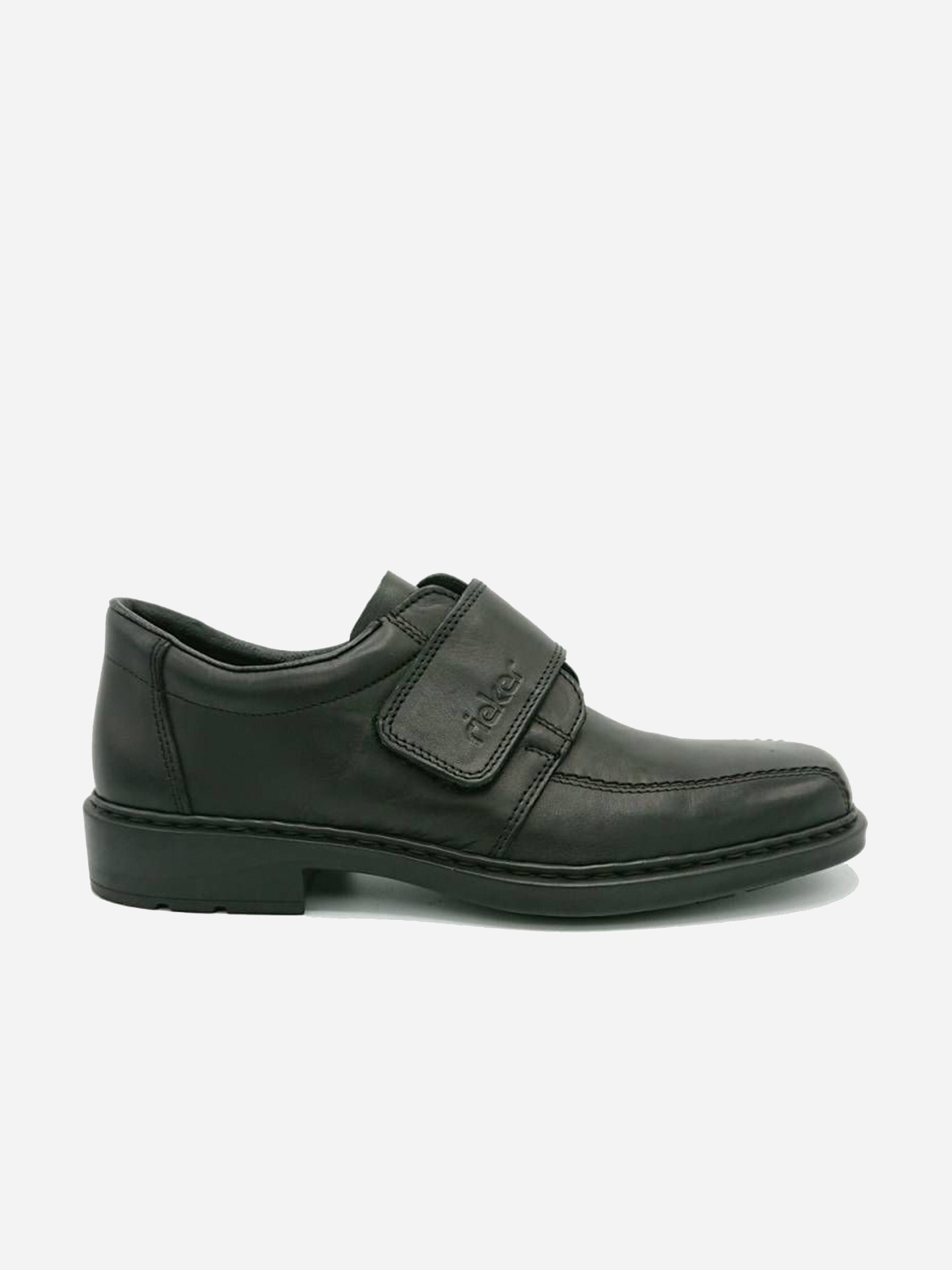 Rieker 020850 Men's Casual Velcro Strap Shoes #color_Black