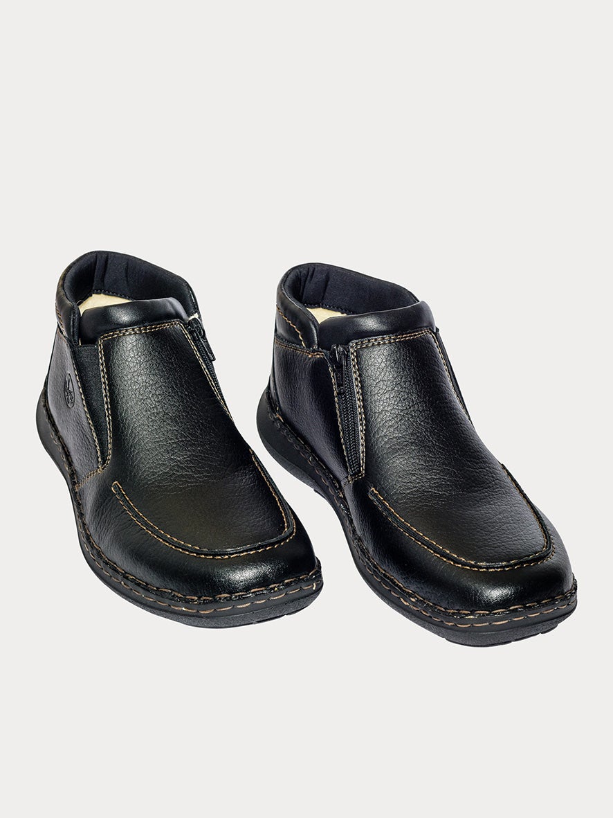 Rieker 03071 Men's Ankle Boots #color_Black
