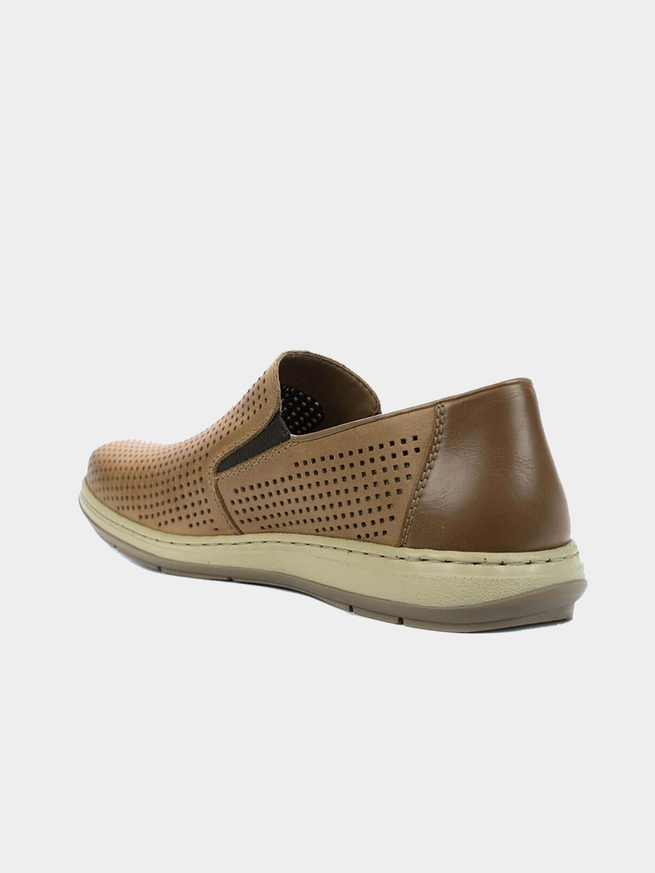 Rieker 17376 Men's Slip On Shoes #color_Tan