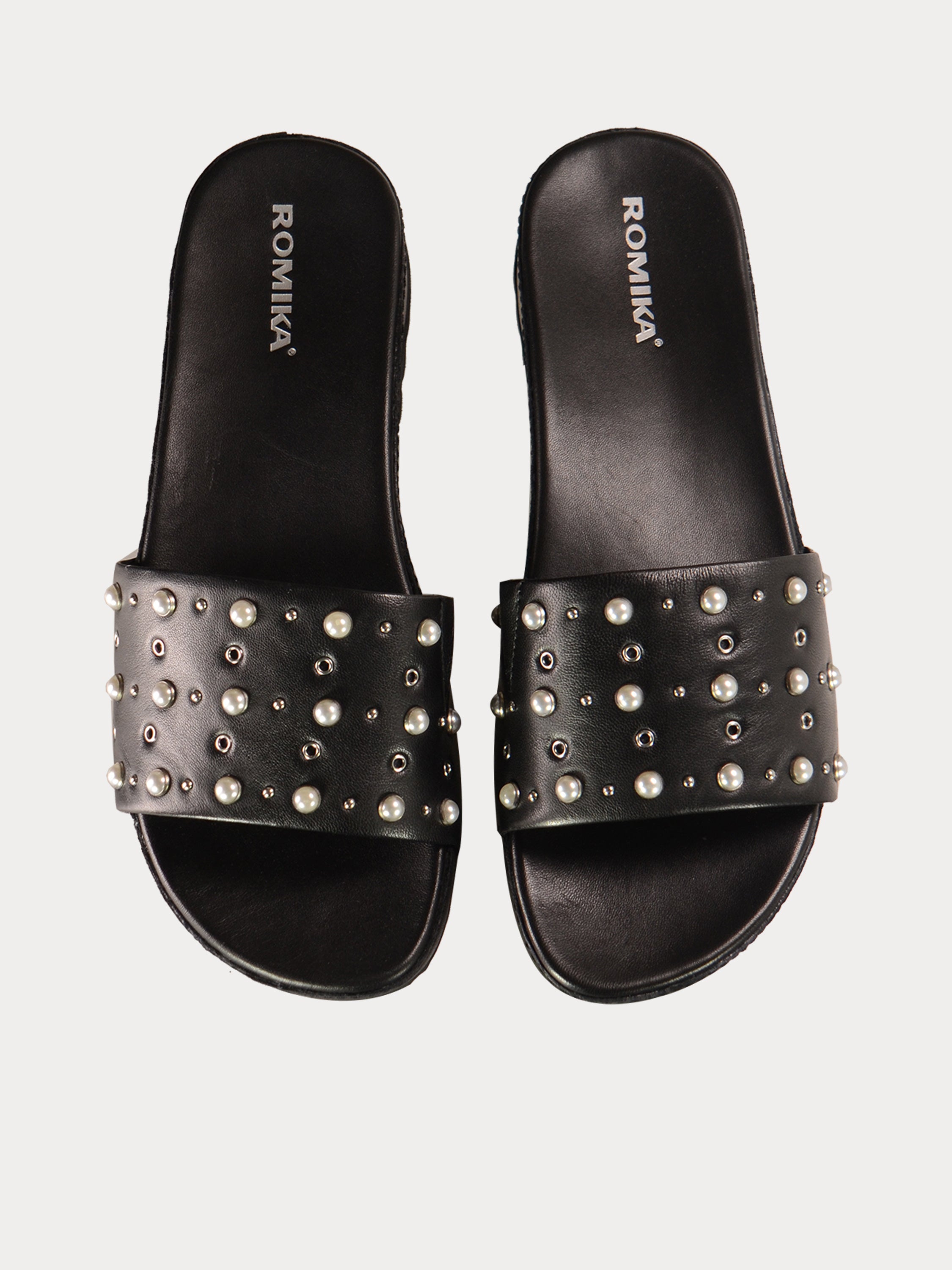 Romika Women Florenz 07 Slip On Sandals #color_Black