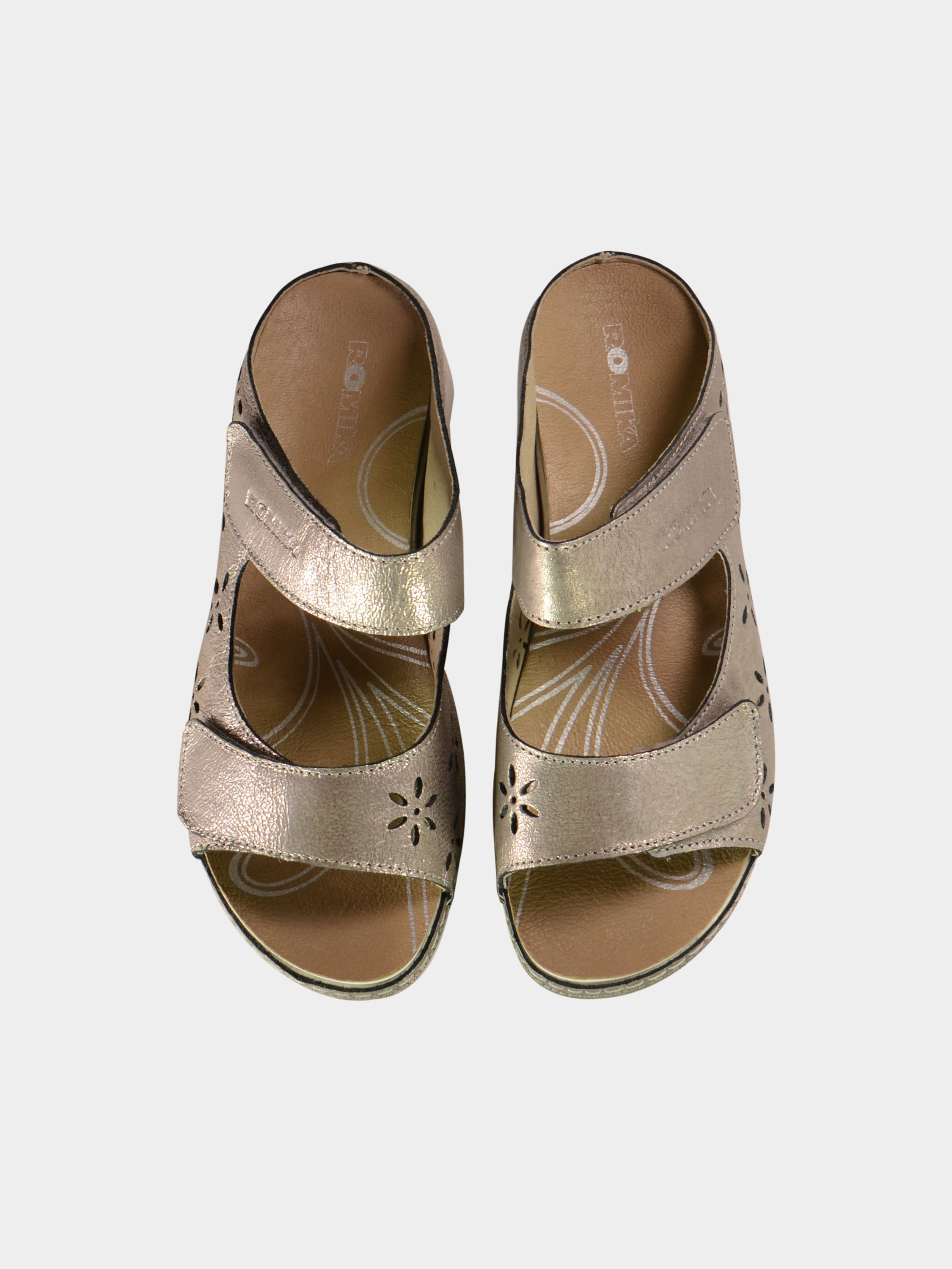 Romika Women's Salem 08 Slider Sandals #color_Silver