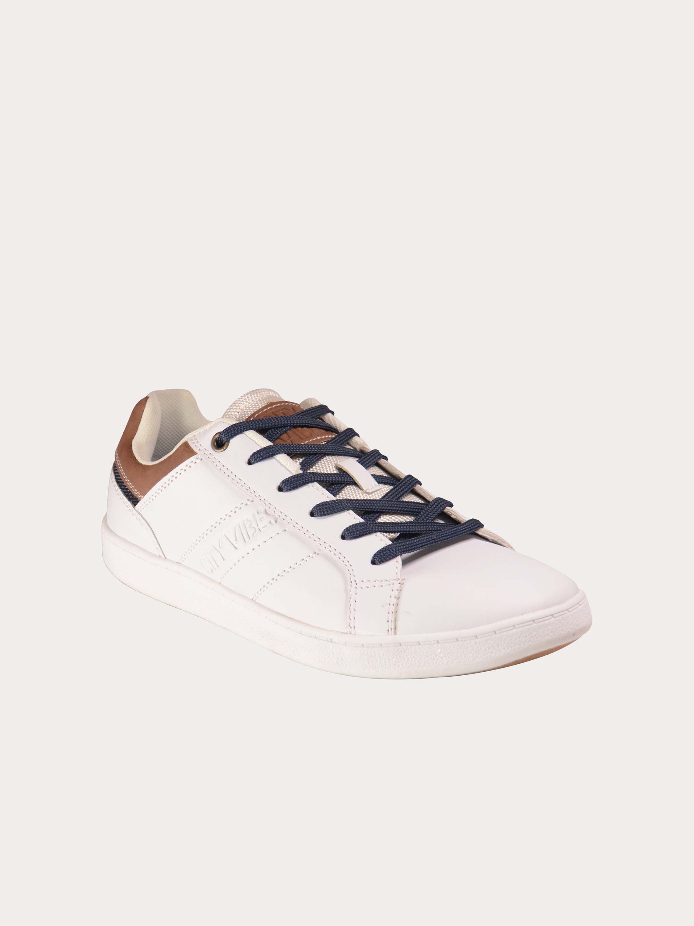 Sprox Men's White Lace Up Sneakers #color_White