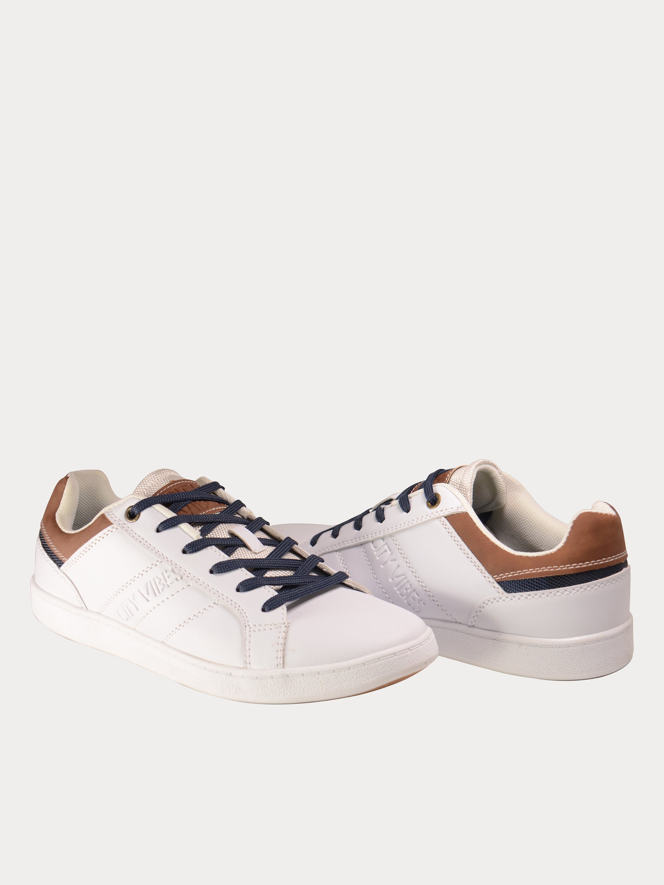 Sprox Men's White Lace Up Sneakers #color_White