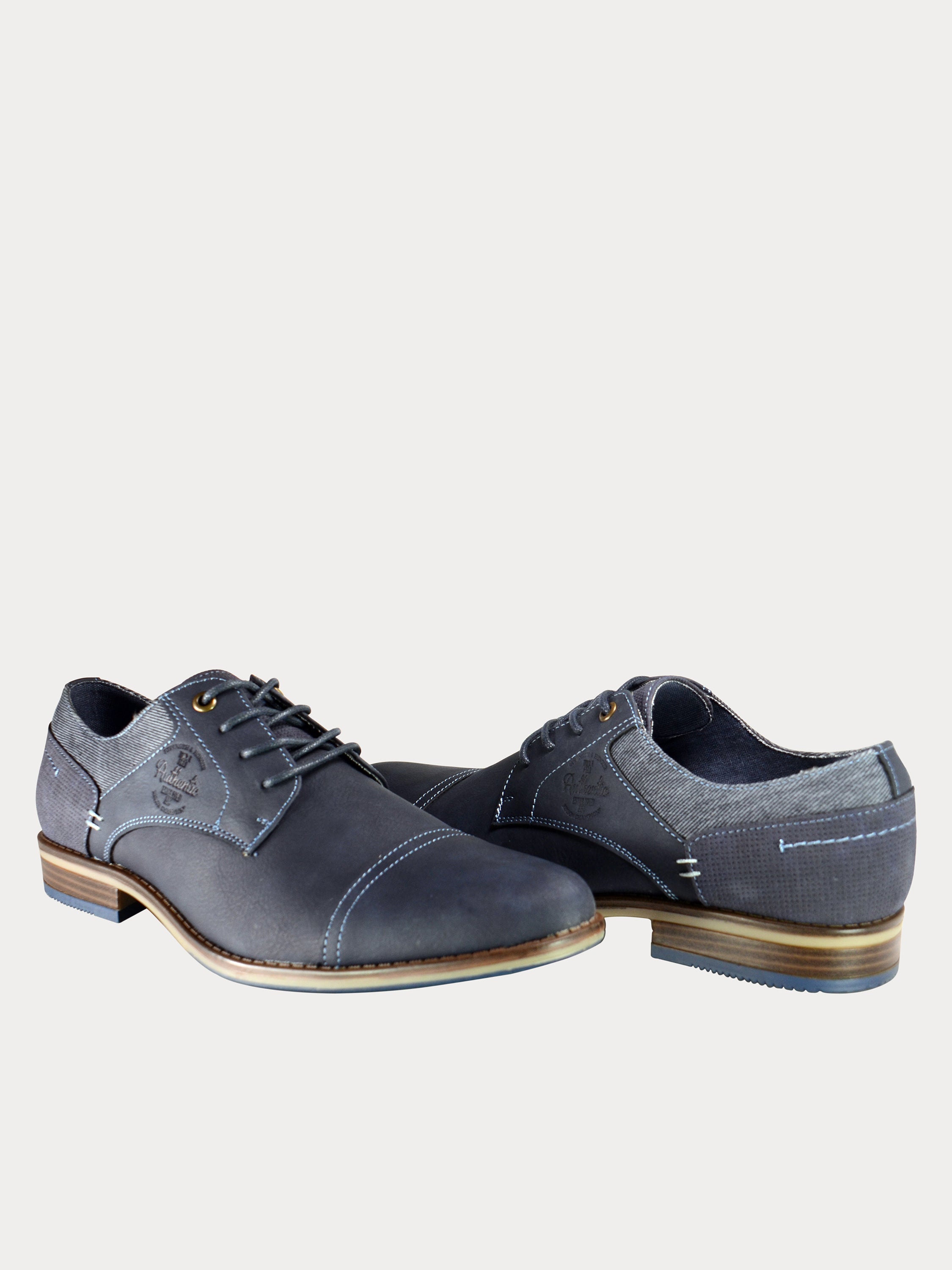 Sprox Men Lace Up Suede Shoes #color_Navy