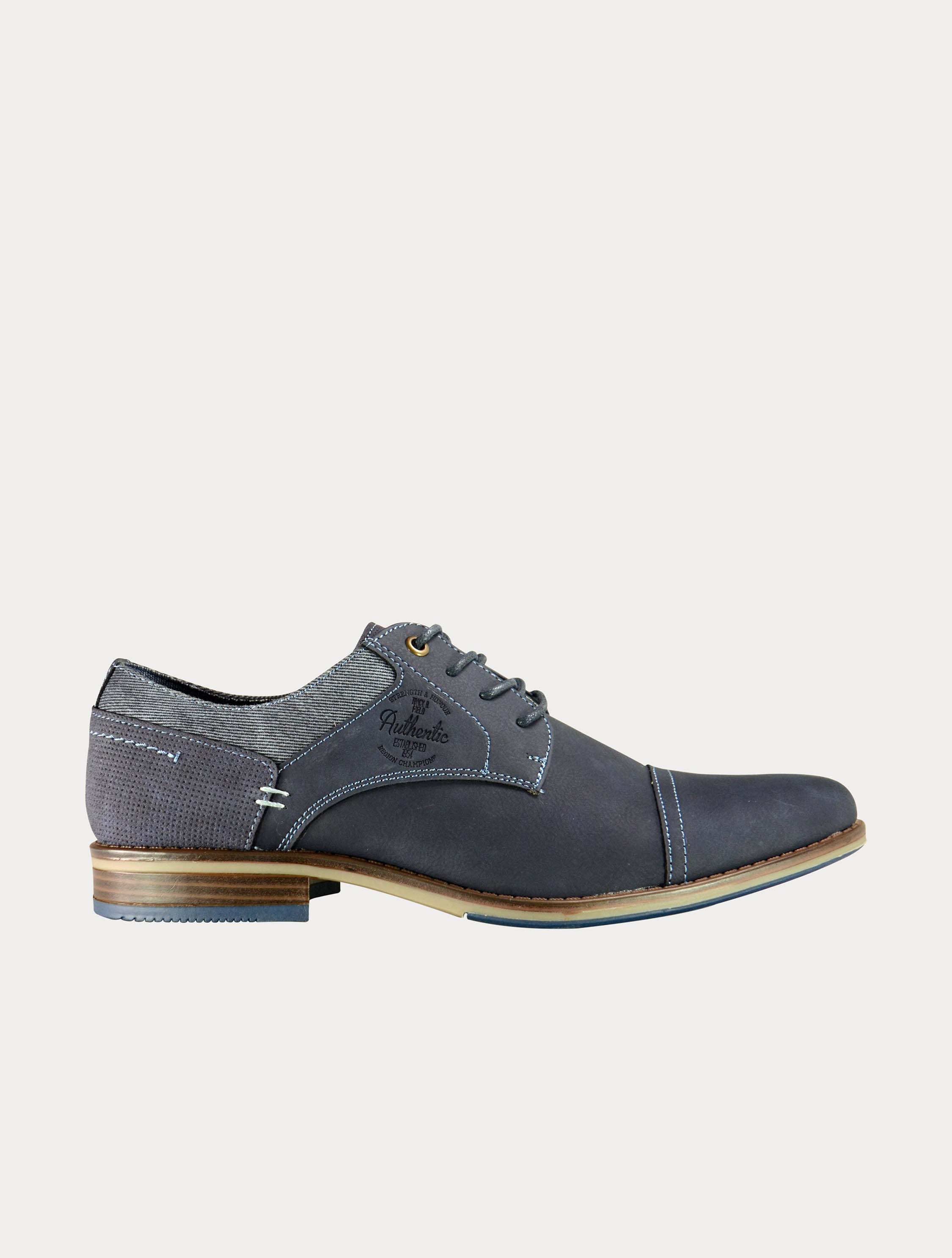 Sprox Men Lace Up Suede Shoes #color_Navy