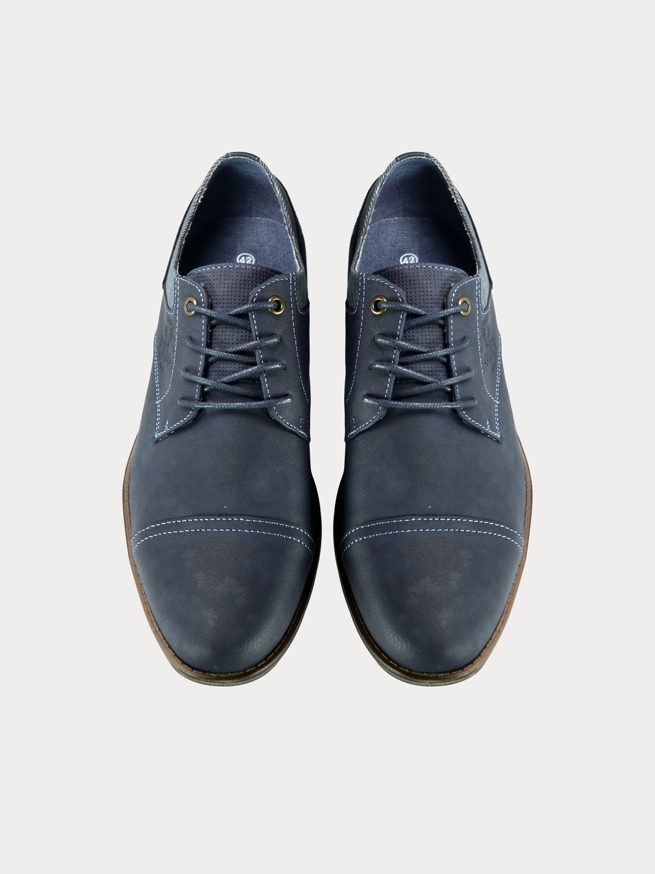 Sprox Men Lace Up Suede Shoes #color_Navy