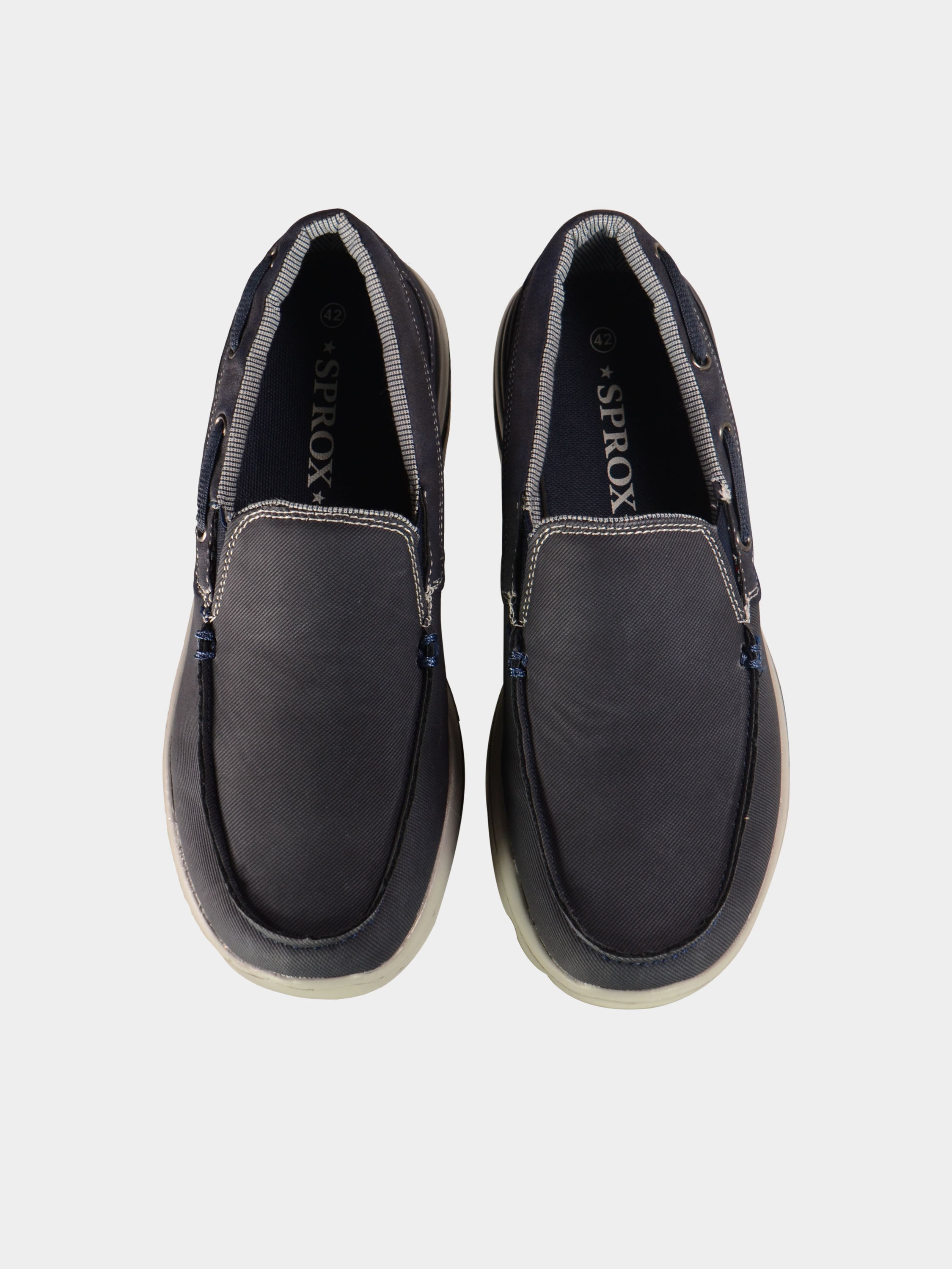 Sprox Men's Navy Slip On Shoes #color_Navy