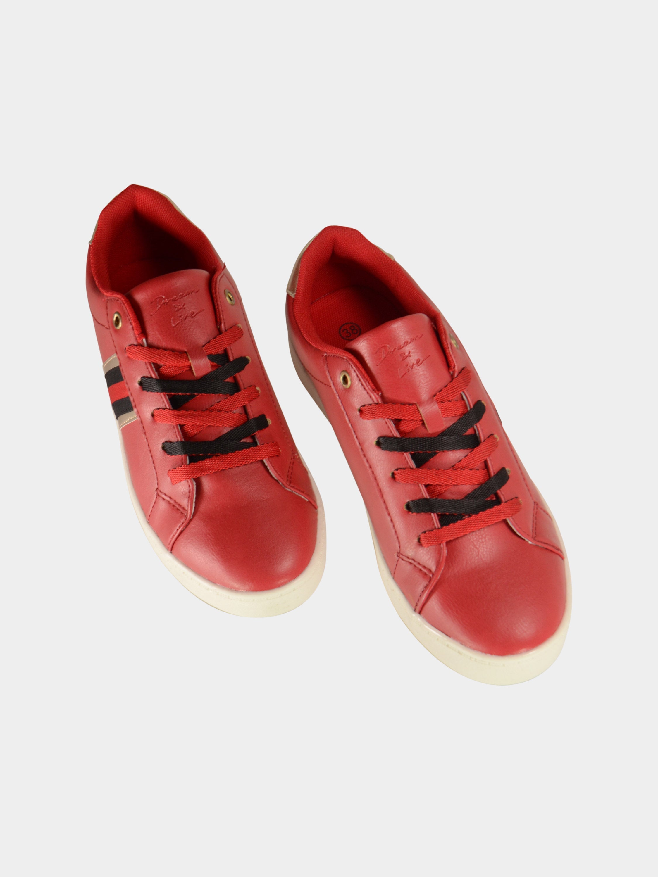 Sprox Women Lace Up Sneakers #color_Red