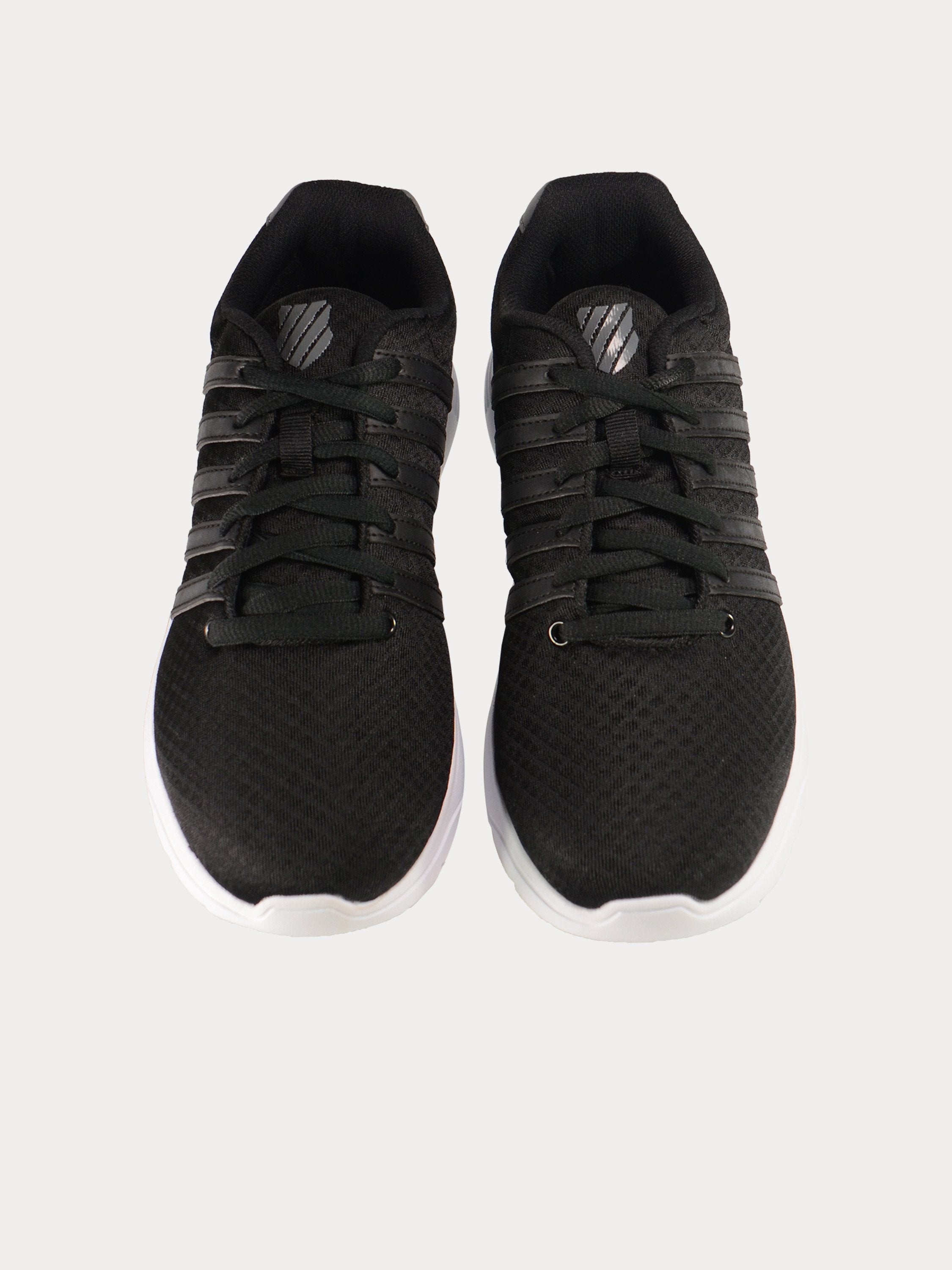 K-Swiss Men's Empel T Lace Up Leather Sneakers #color_Black