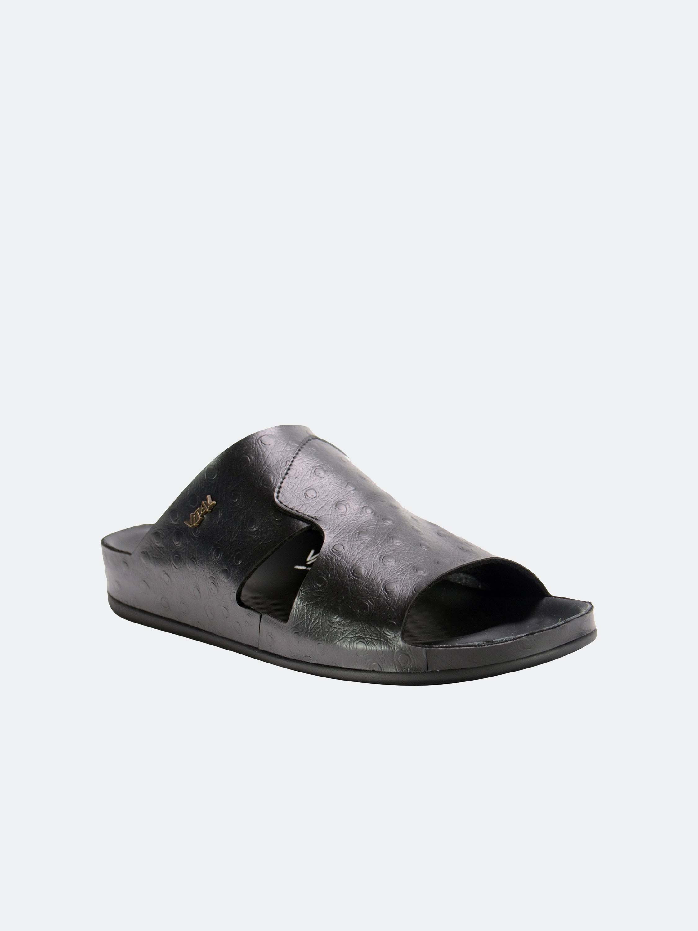 Vital Men's Slider Sandals #color_Black