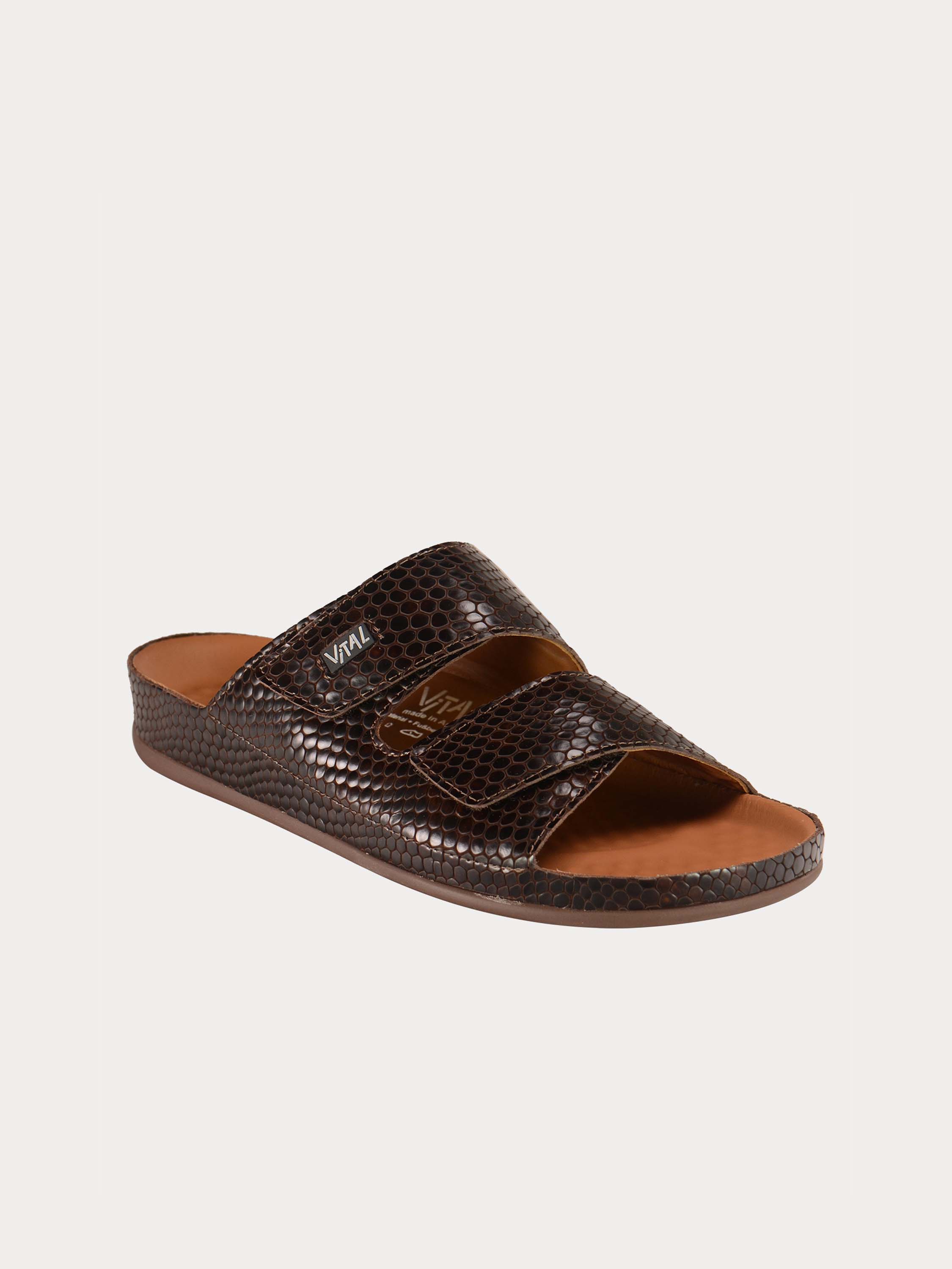 Vital Nailshead Detailed Sandals #color_Brown