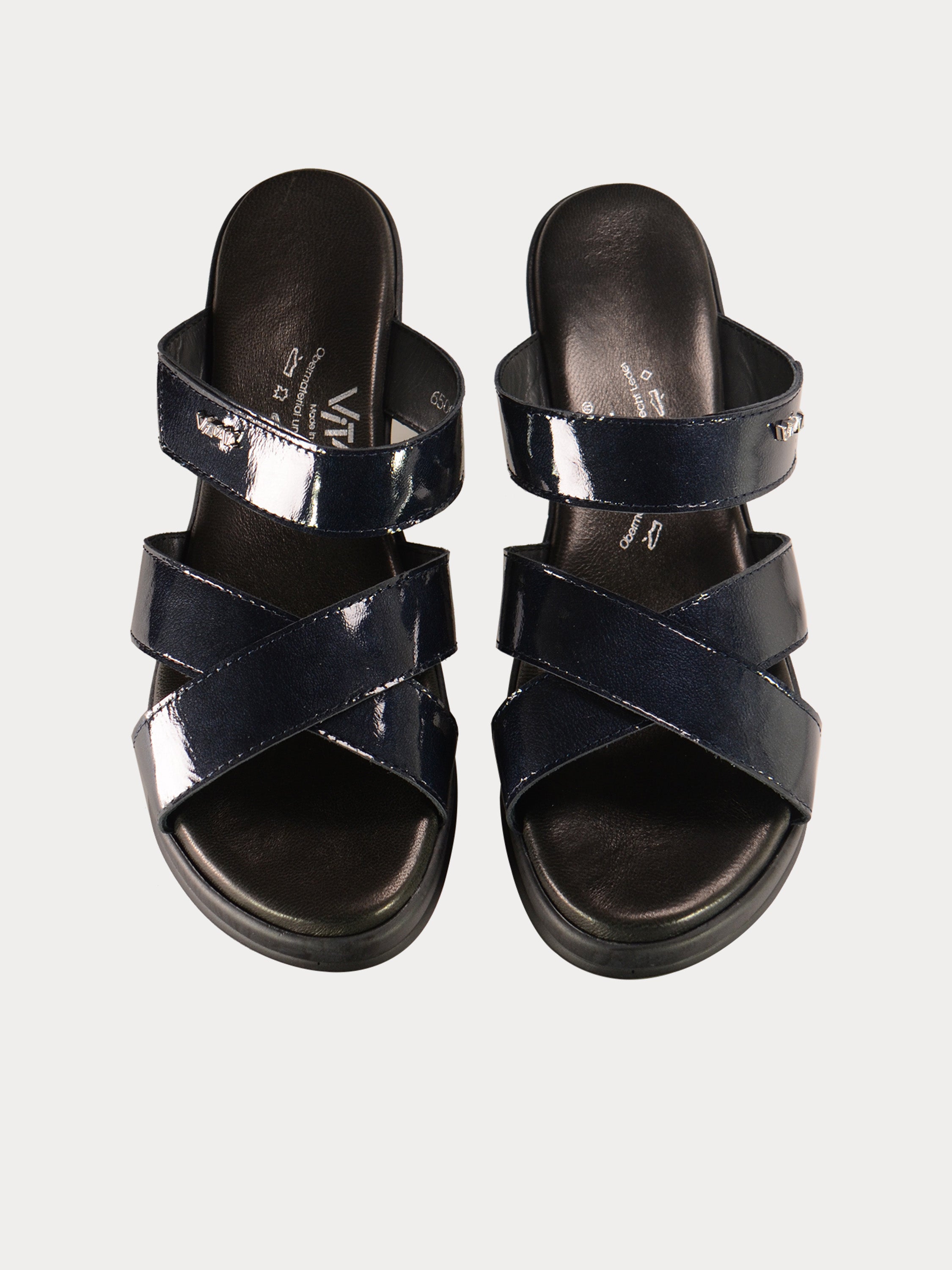 Vital Thin Strap Wedge Leather Sandals #color_Blue