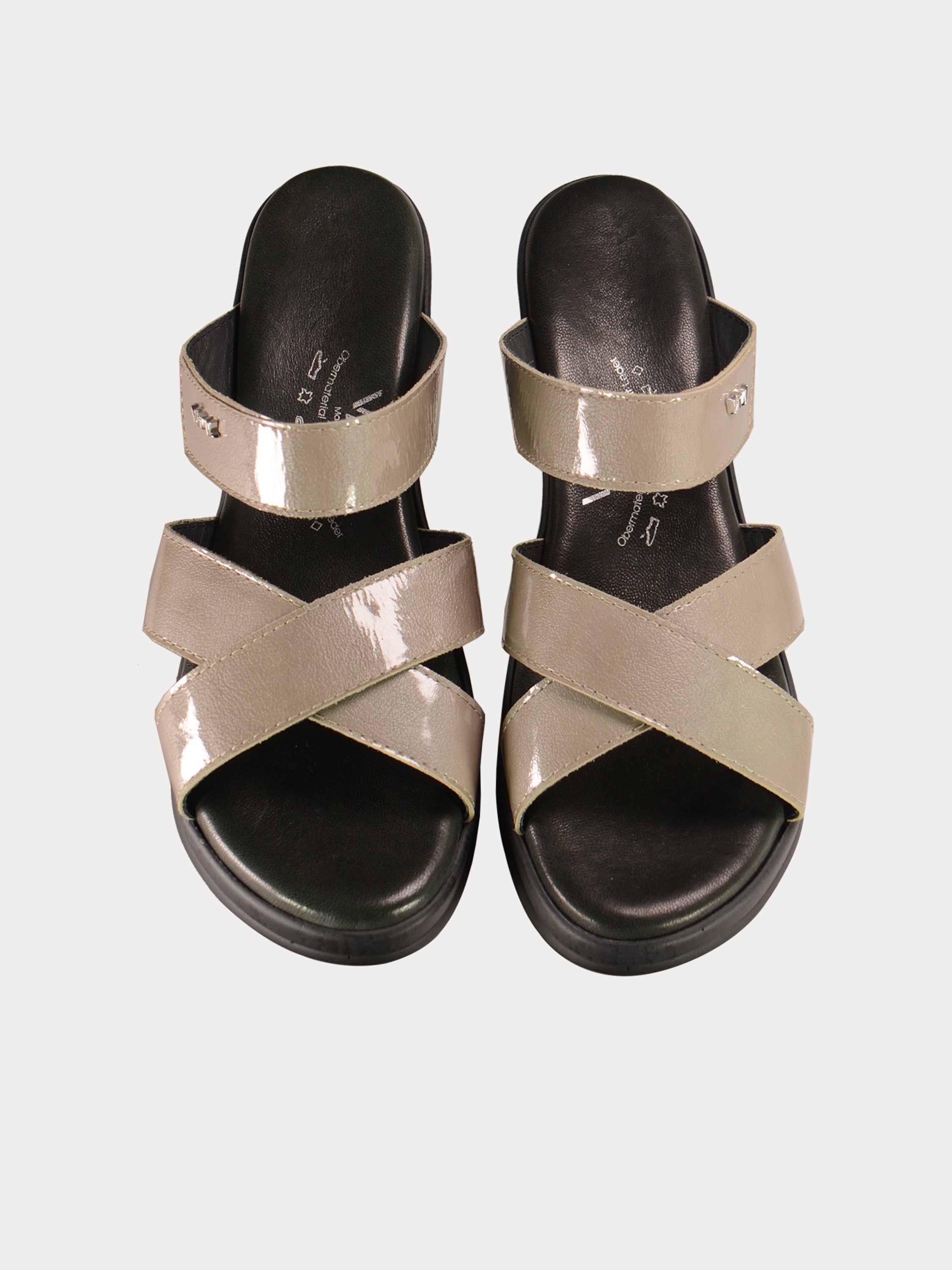 Vital Thin Strap Wedge Leather Sandals #color_Beige