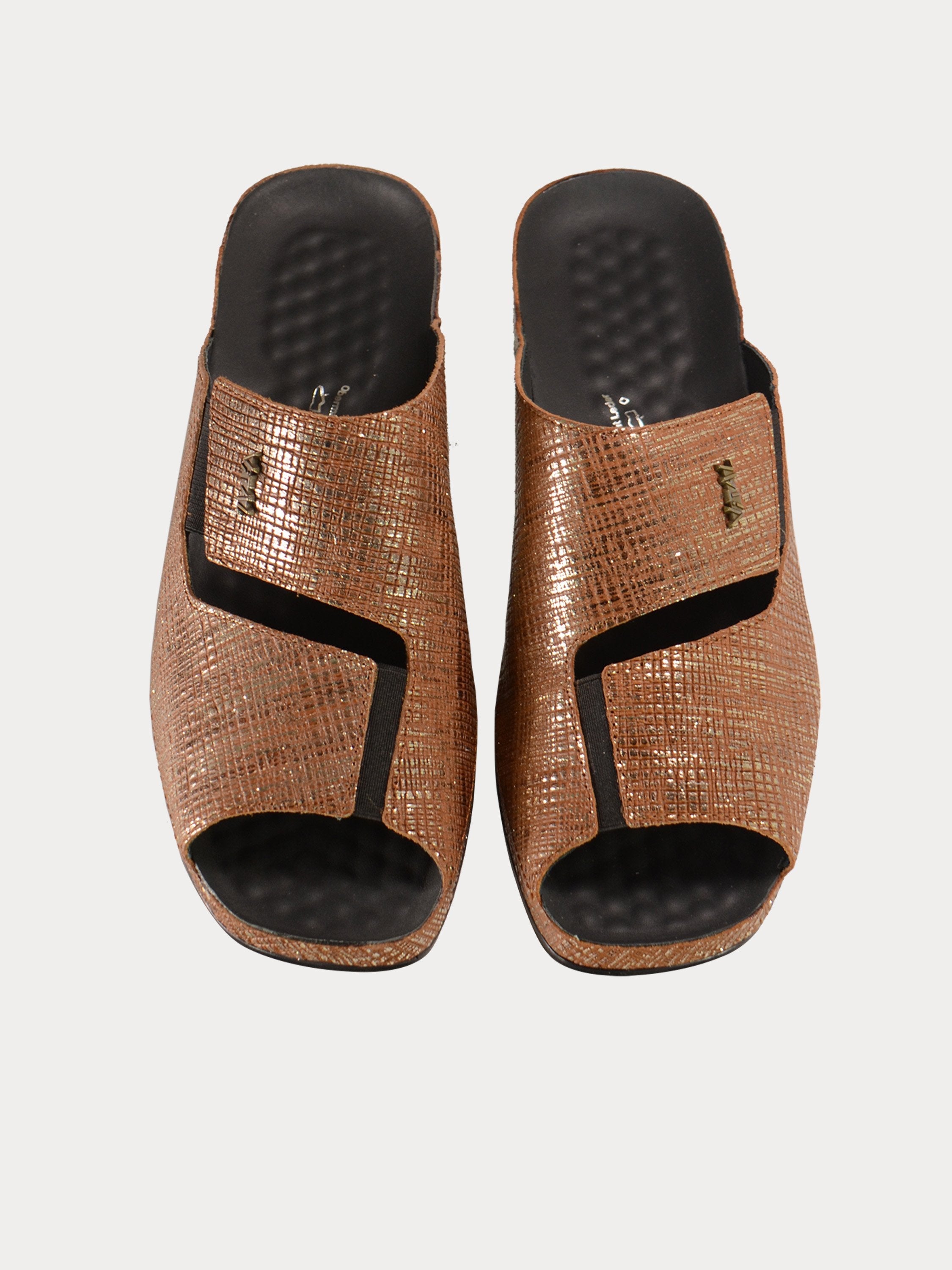 Vital Women's Glitzy Slider Sandals #color_Brown