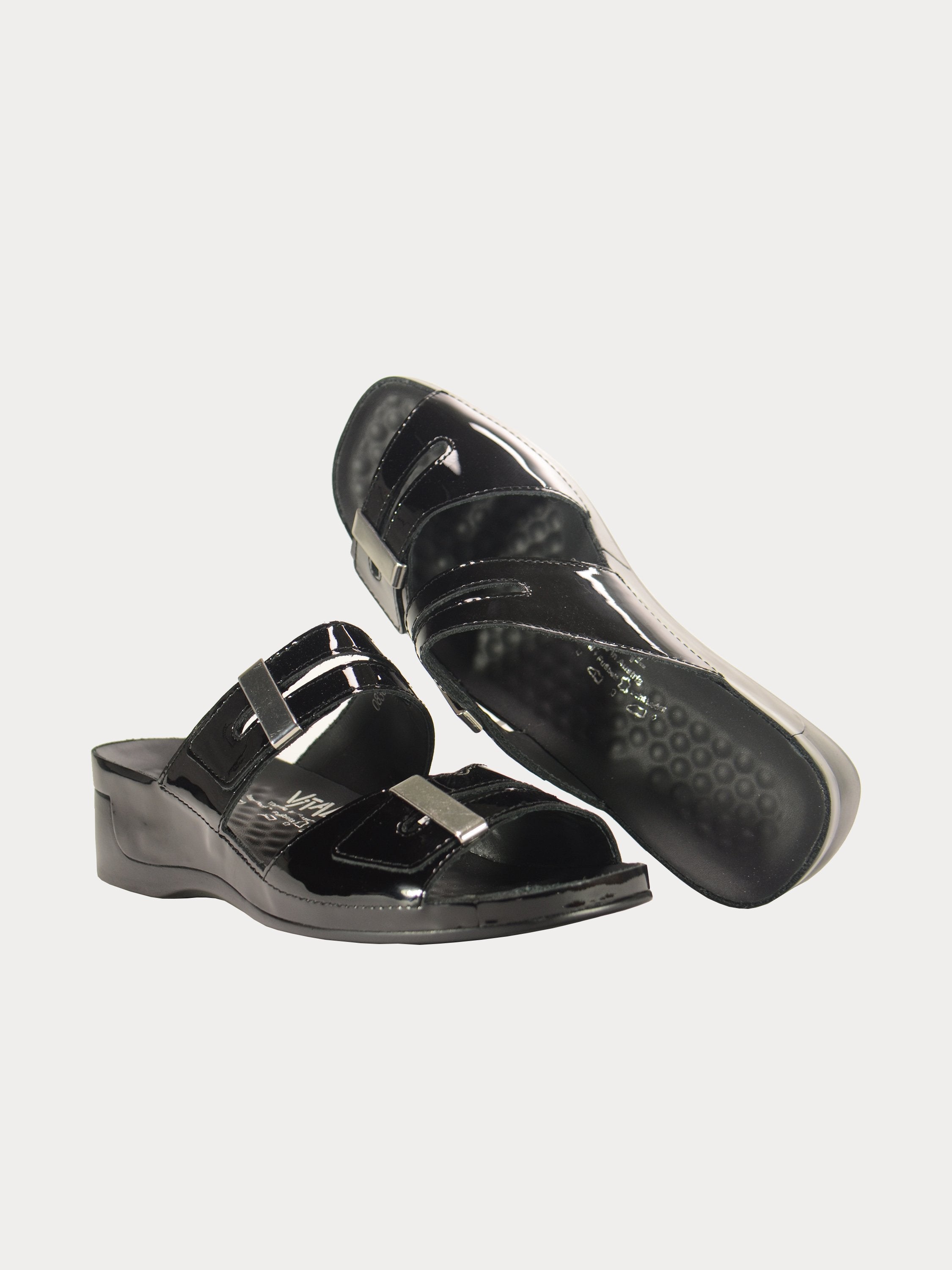 Vital Women's Slider Sandals #color_Black